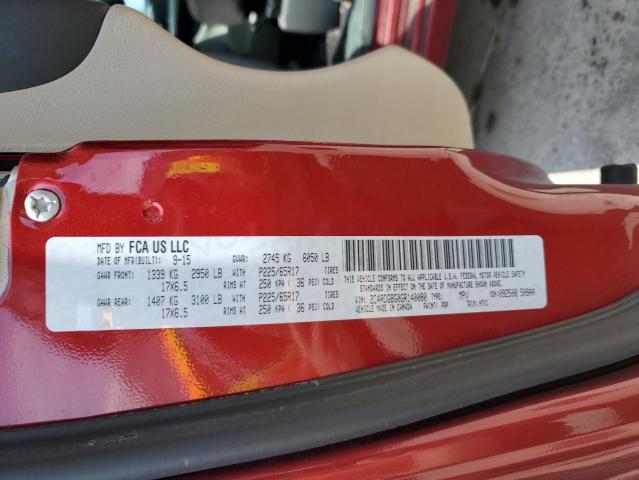 Photo 14 from auction – 2016 DODGE GRAND CARA with VIN 2C4RDGBG0GR140080