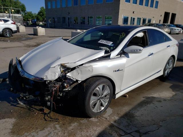 HYUNDAI SONATA HYB 2015 with VIN KMHEC4A48FA119791 - Photo from auction