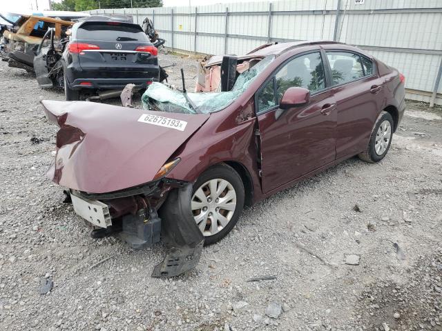 HONDA CIVIC LX 2012 with VIN 2HGFB2F58CH568064 - Photo from auction