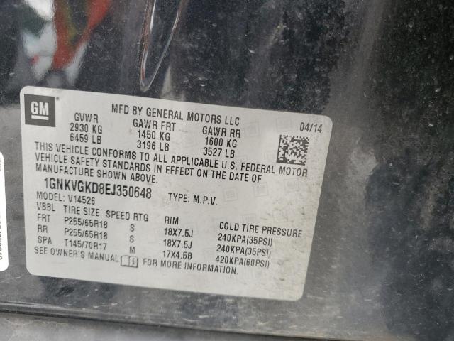 Photo 14 from auction – 2014 CHEVROLET TRAVERSE L with VIN 1GNKVGKD8EJ350648