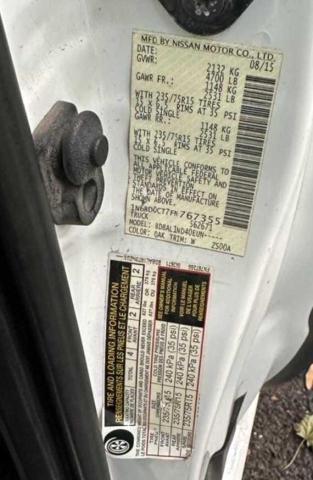 Photo 10 from auction – 2015 NISSAN FRONTIER S with VIN 1N6BD0CT7FN767355