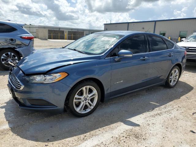 FORD FUSION SE 2018 with VIN 3FA6P0LU2JR208389 - Photo from auction
