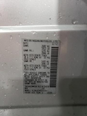 Photo 14 from auction – 2013 NISSAN PATHFINDER with VIN 5N1AR2MM3DC624569