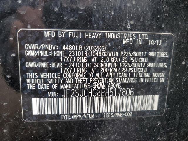 Photo 14 from auction – 2014 SUBARU FORESTER 2 with VIN JF2SJCHC8EH517806