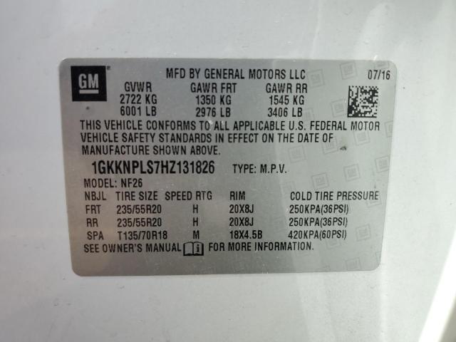 Photo 14 from auction – 2017 GMC ACADIA DEN with VIN 1GKKNPLS7HZ131826