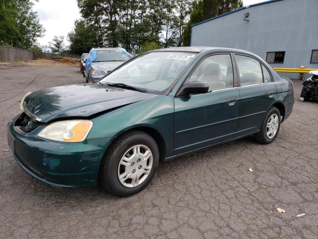 HONDA CIVIC LX 2001 with VIN 2HGES16591H620272 - Photo from auction