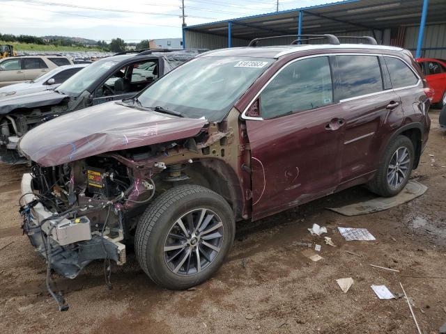 TOYOTA HIGHLANDER 2018 with VIN 5TDJZRFH2JS809140 - Photo from auction