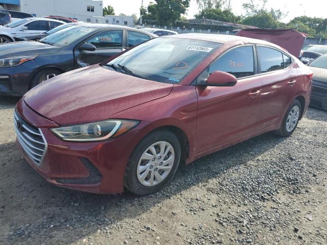 HYUNDAI ELANTRA SE 2017 with VIN 5NPD74LF7HH206502 - Photo from auction