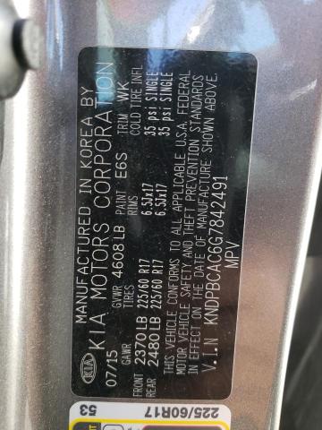 Photo 14 from auction – 2016 KIA SPORTAGE L with VIN KNDPBCAC6G7842491