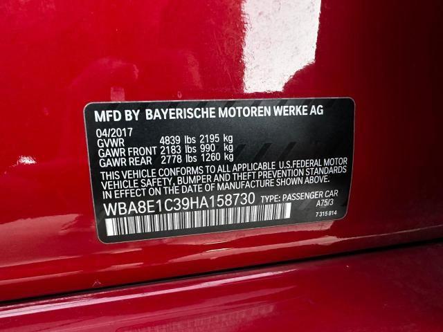 Photo 10 from auction – 2017 BMW 330E with VIN WBA8E1C39HA158730