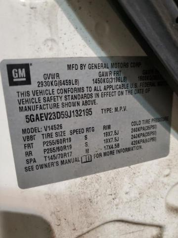 Photo 14 from auction – 2009 BUICK ENCLAVE CX with VIN 5GAEV23D59J132195