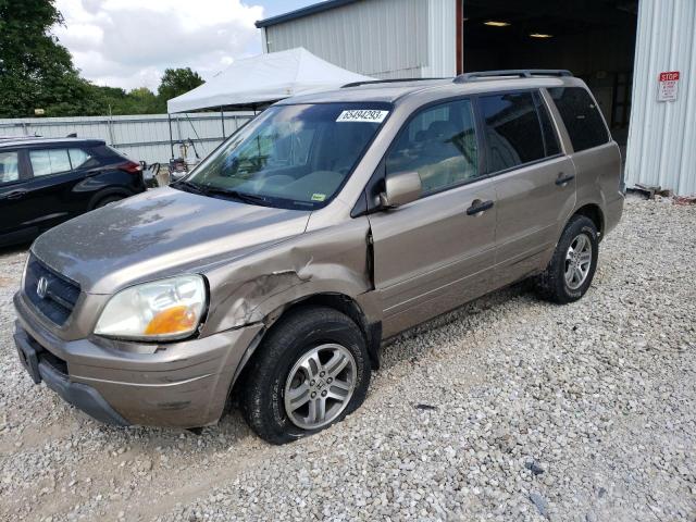 HONDA PILOT EXL 2004 with VIN 2HKYF18534H595135 - Photo from auction