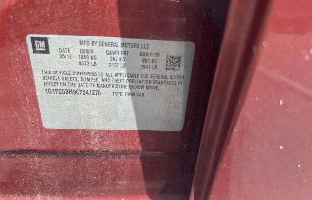Photo 10 from auction – 2012 CHEVROLET CRUZE LS with VIN 1G1PC5SH9C7341276