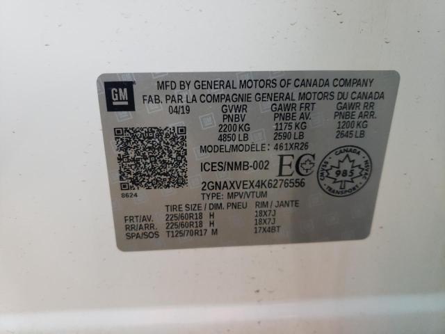 Photo 14 from auction – 2019 CHEVROLET EQUINOX LT with VIN 2GNAXVEX4K6276556
