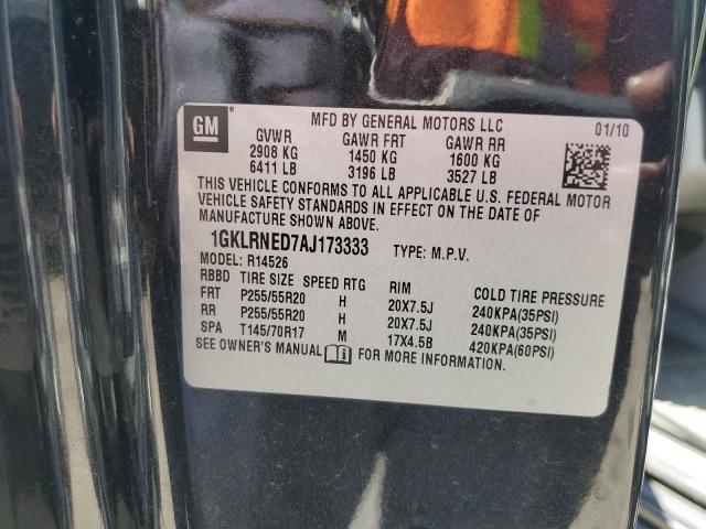 Photo 14 from auction – 2010 GMC ACADIA SLT with VIN 1GKLRNED7AJ173333