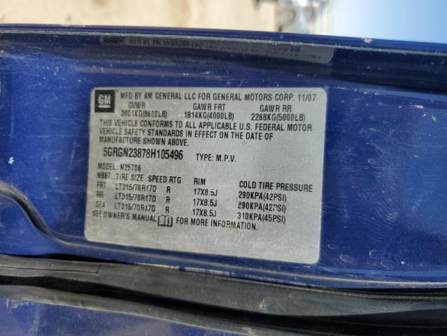 Photo 14 from auction – 2008 HUMMER H2 with VIN 5GRGN23878H105496
