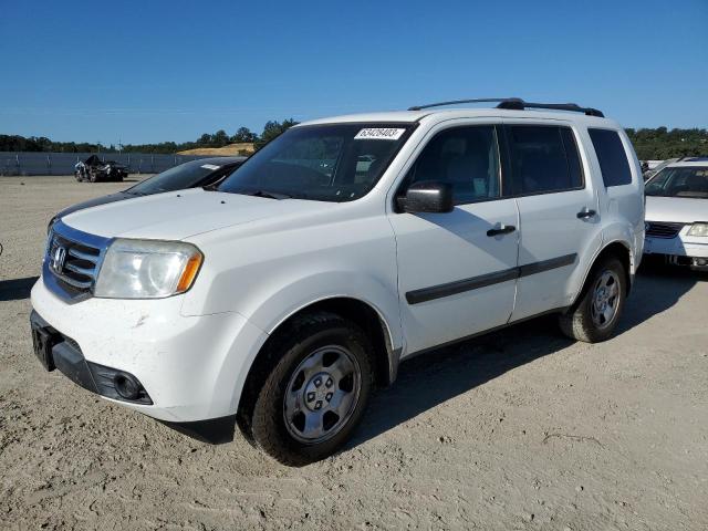 HONDA PILOT LX 2012 with VIN 5FNYF4H28CB053923 - Photo from auction
