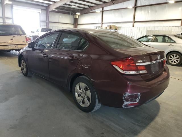 Photo 2 from auction – 2013 HONDA CIVIC LX with VIN 19XFB2F52DE040662