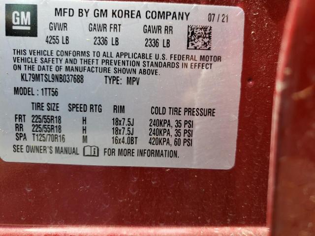 Photo 14 from auction – 2022 CHEVROLET TRAILBLAZE with VIN KL79MTSL9NB037688