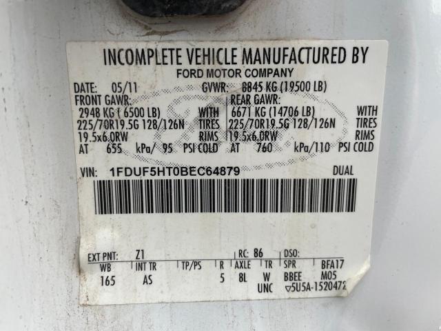 Photo 10 from auction – 2011 FORD F550 SUPER with VIN 1FDUF5HT0BEC64879