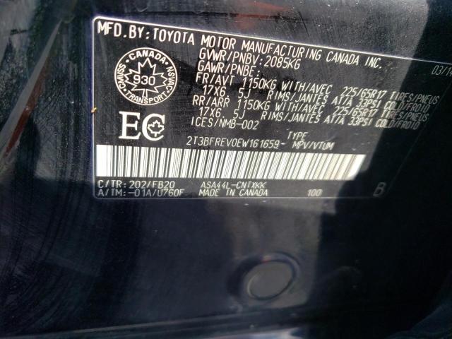 Photo 14 from auction – 2014 TOYOTA RAV4 LE with VIN 2T3BFREV0EW161659