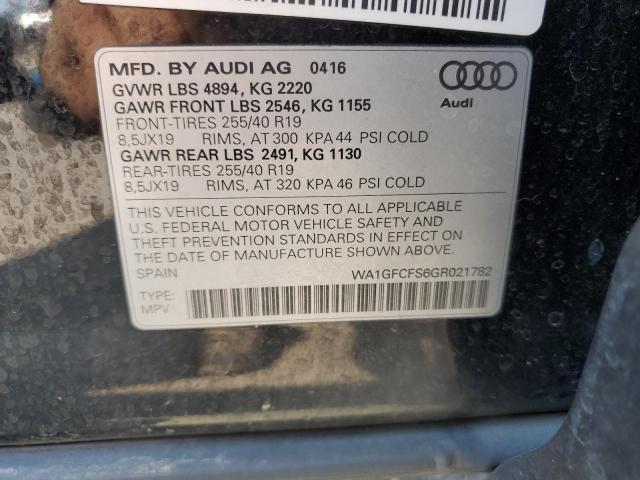 Photo 14 from auction – 2016 AUDI Q3 PRESTIG with VIN WA1GFCFS6GR021782