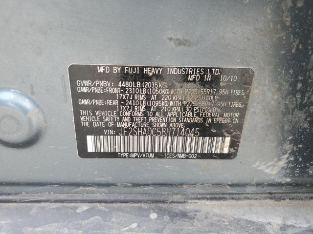 Photo 14 from auction – 2011 SUBARU FORESTER 2 with VIN JF2SHADC5BH714045
