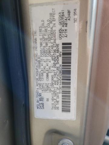 Photo 14 from auction – 2004 TOYOTA SEQUOIA with VIN 5TDBT44A54S206234