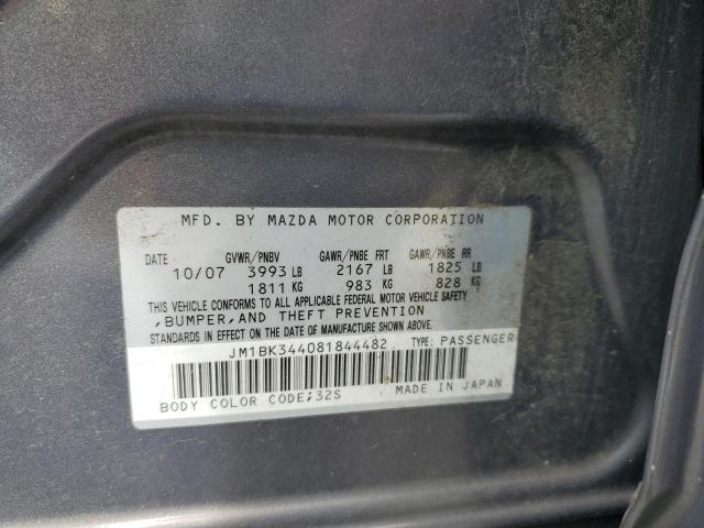 Photo 14 from auction – 2008 MAZDA 3 HATCHBAC with VIN JM1BK344081844482