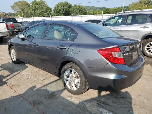 Photo 2 from auction – 2012 HONDA CIVIC LX with VIN 19XFB2F58CE052801