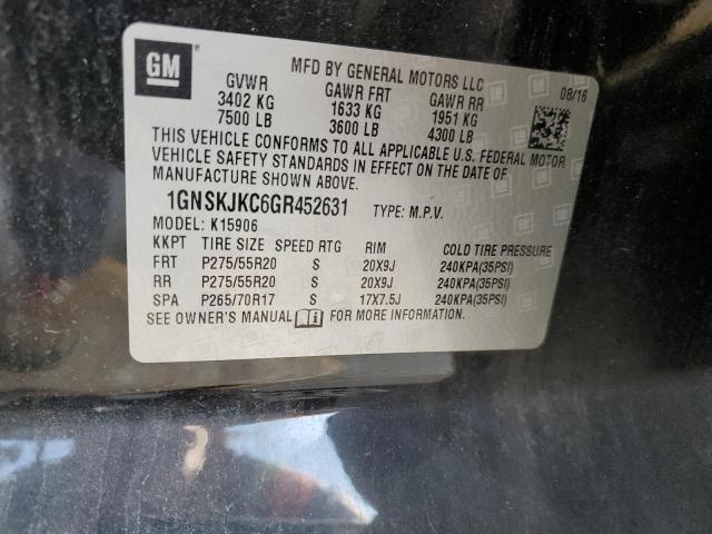 Photo 14 from auction – 2016 CHEVROLET SUBURBAN K with VIN 1GNSKJKC6GR452631