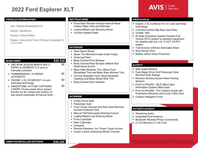 Photo 12 from auction – 2022 FORD EXPLORER X with VIN 1FMSK7DH8NGA50778