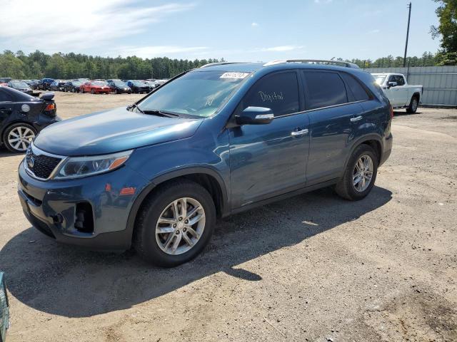 KIA SORENTO LX 2014 with VIN 5XYKT3A61EG520102 - Photo from auction
