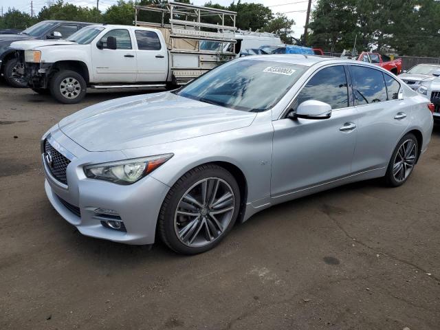 INFINITI Q50 BASE 2014 with VIN JN1BV7AR9EM707195 - Photo from auction