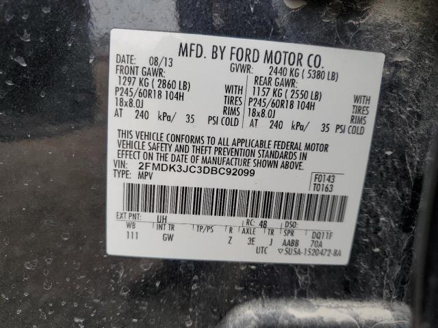 Photo 14 from auction – 2013 FORD EDGE SEL with VIN 2FMDK3JC3DBC92099