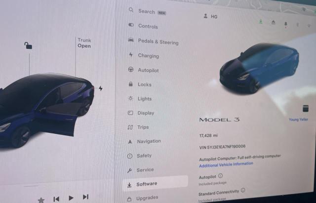 Photo 8 from auction – 2022 TESLA MODEL 3 with VIN 5YJ3E1EA7NF190006