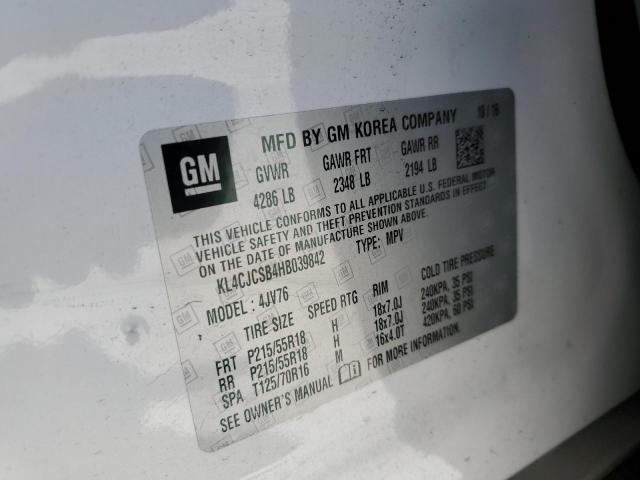 Photo 14 from auction – 2017 BUICK ENCORE ESS with VIN KL4CJCSB4HB039842