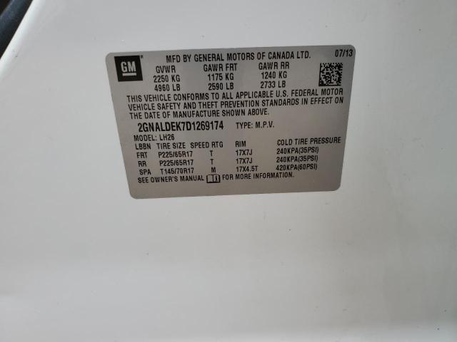 Photo 14 from auction – 2013 CHEVROLET EQUINOX LT with VIN 2GNALDEK7D1269174