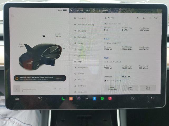 Photo 9 from auction – 2019 TESLA MODEL 3 with VIN 5YJ3E1EB6KF193547