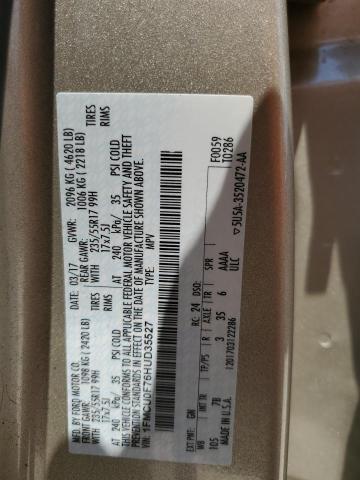 Photo 14 from auction – 2017 FORD ESCAPE S with VIN 1FMCU0F76HUD35527