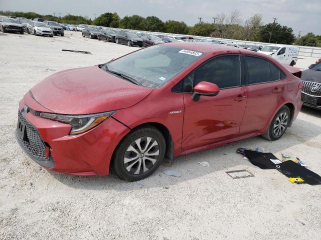 TOYOTA COROLLA LE 2021 with VIN JTDEAMDE1MJ005806 - Photo from auction