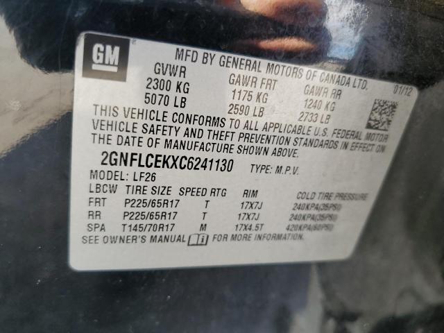 Photo 14 from auction – 2012 CHEVROLET EQUINOX LS with VIN 2GNFLCEKXC6241130