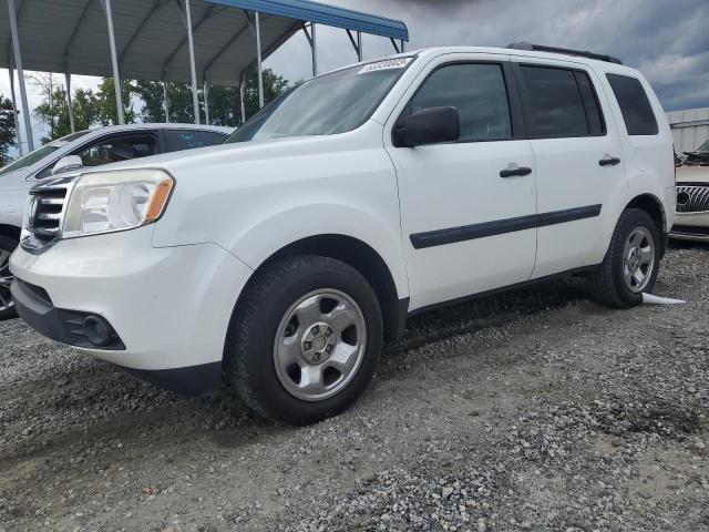 HONDA PILOT LX 2014 with VIN 5FNYF3H27EB005844 - Photo from auction