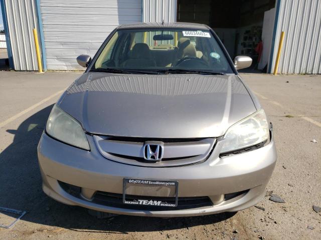 Photo 5 from auction – 2004 HONDA CIVIC HYBR with VIN JHMES96654S001685