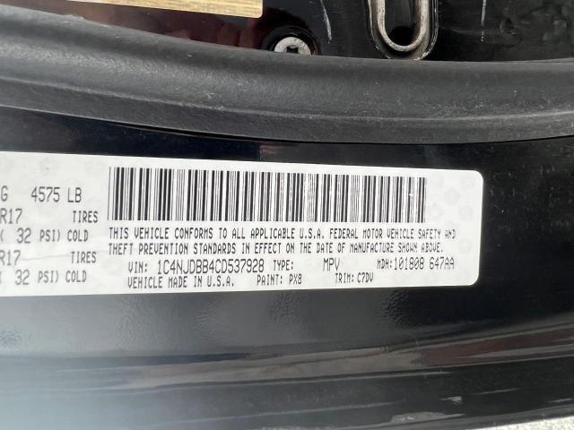 Photo 10 from auction – 2012 JEEP COMPASS SP with VIN 1C4NJDBB4CD537928
