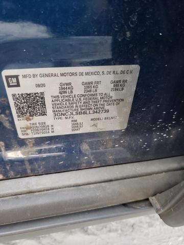 Photo 14 from auction – 2020 CHEVROLET TRAX 1LT with VIN 3GNCJLSB8LL342739