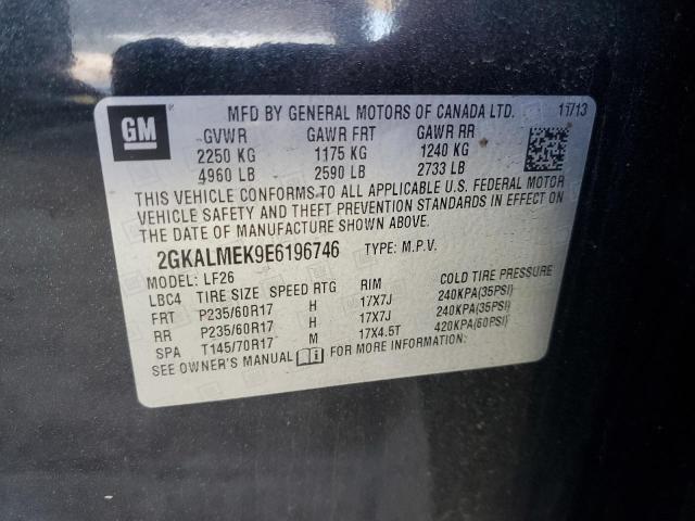 Photo 14 from auction – 2014 GMC TERRAIN SL with VIN 2GKALMEK9E6196746