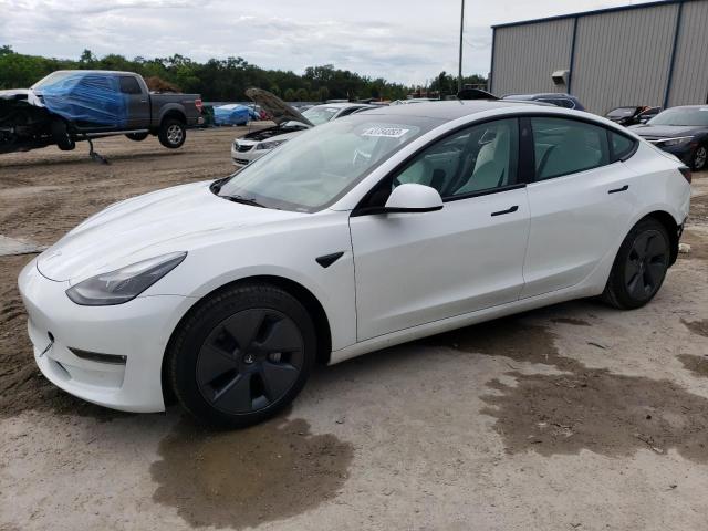 TESLA MODEL 3 2022 with VIN 5YJ3E1EBXNF347908 - Photo from auction