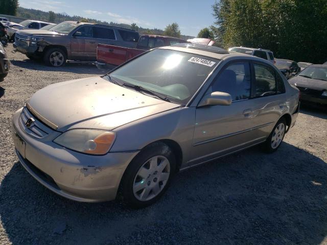 HONDA CIVIC EX 2001 with VIN 1HGES26741L023914 - Photo from auction