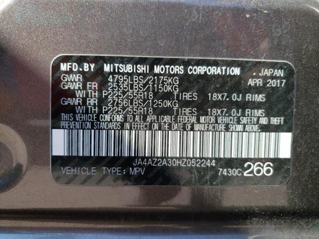 Photo 14 from auction – 2017 MITSUBISHI OUTLANDER with VIN JA4AZ2A30HZ052244